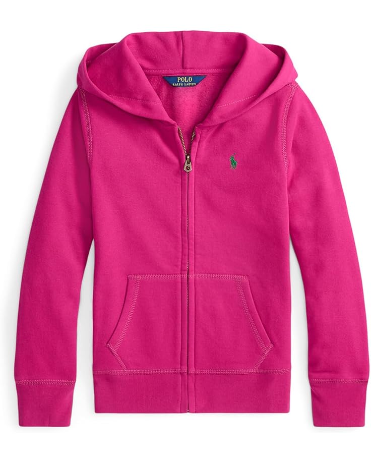

Худи Polo Ralph Lauren Kids Fleece Full Zip Hoodie, цвет Preppy Pink