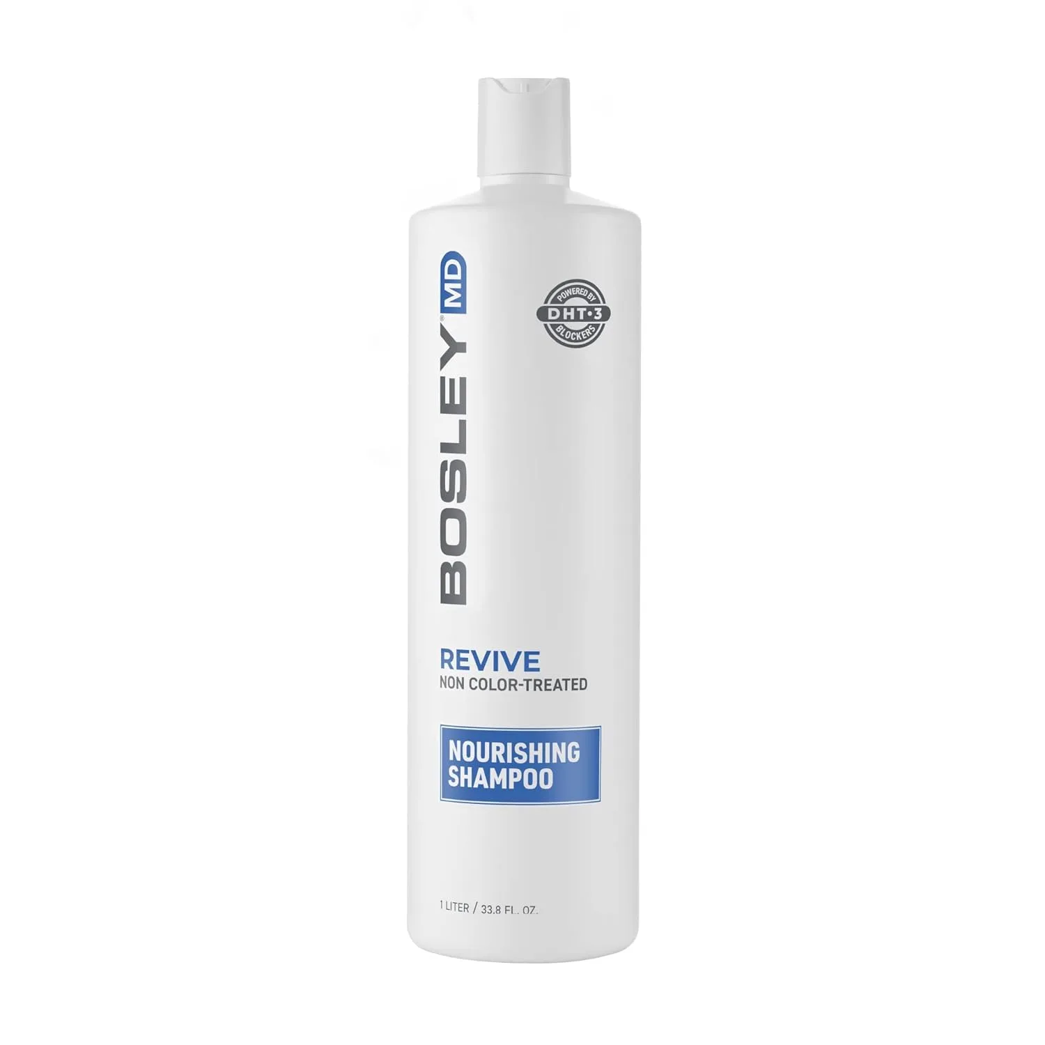 BosRevive Nourishing Shampoo для заметно редеющих волос без окрашивания - восстанавливает редеющие волосы, удаляет DHT, остатки средств и загрязнений, улучшает кровообращение кожи головы, без сульфатов, 1 л 958.23 г Bosleymd