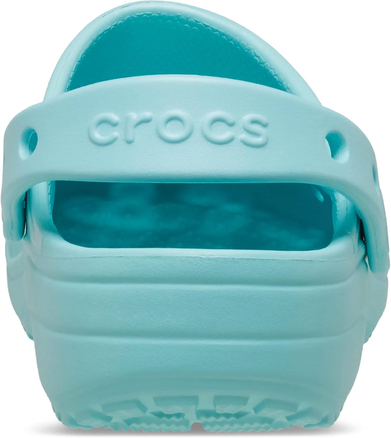 Детские кроксы Crocs с классическим цветочным дизайном, Aquamarine — фото 2