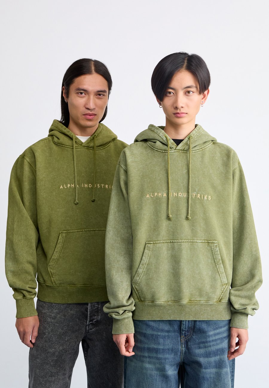 

Толстовка Alpha Industries ACID LOGO HOODIE UNISEX, Moss Green/Green