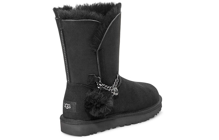 Ботинки женские UGG Classic Mini Charms, черный — фото 4