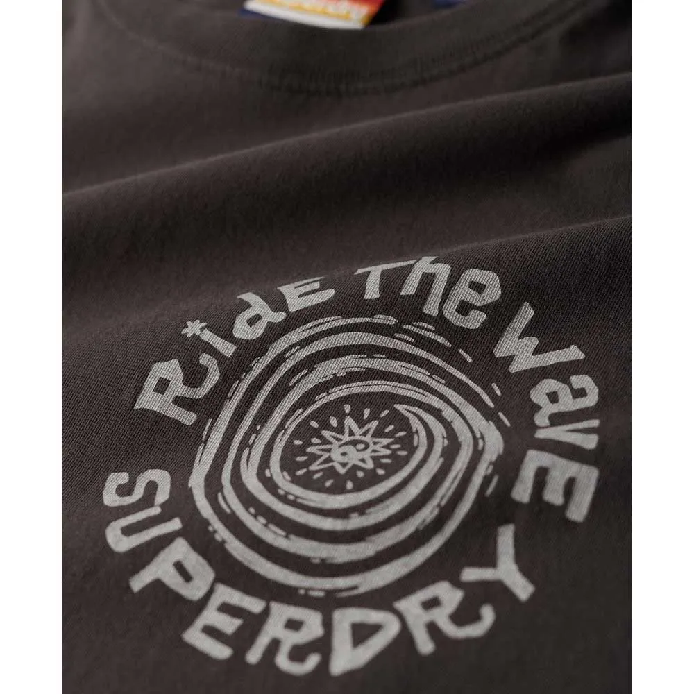 Футболка с коротким рукавом Superdry Outdoor Narrative Loose Fit, черный — фото 3