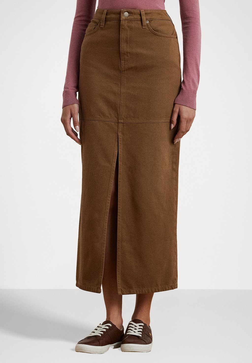 

Юбка-карандаш DENIM MAXISKIRT Lauren Ralph Lauren Petite, бежевый