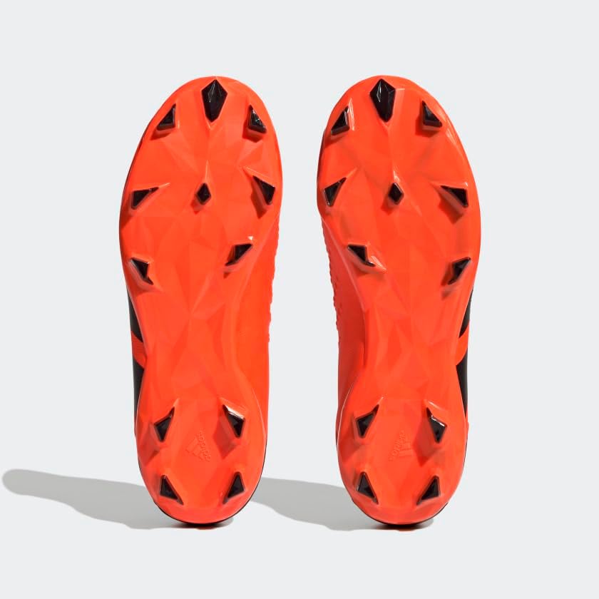 Детские кроссовки Adidas Accuracy.3 Predator без шнурков для твердого грунта (унисекс), черный/оранжевый — фото 3