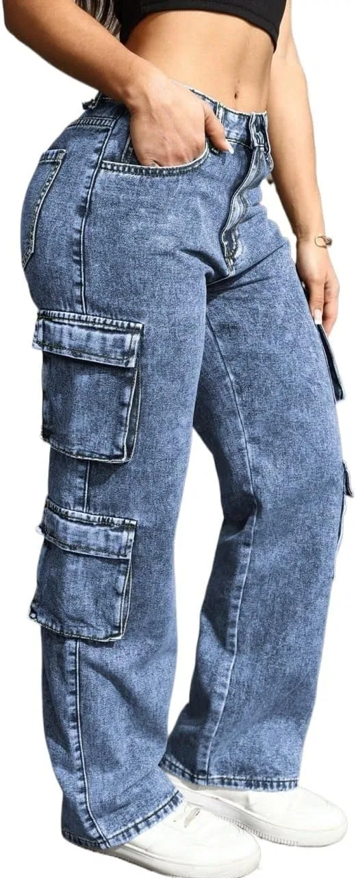 Джинсы Baggy, деним, Medium Wash