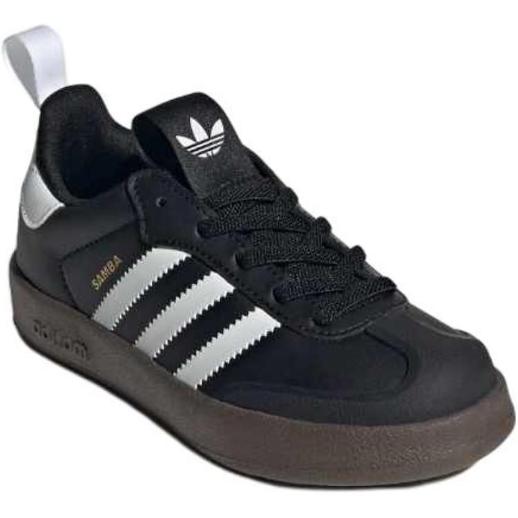 Износостойкие низкие кроссовки для скейтбординга Adifom Samba Adidas Originals, черный/белый — фото 3