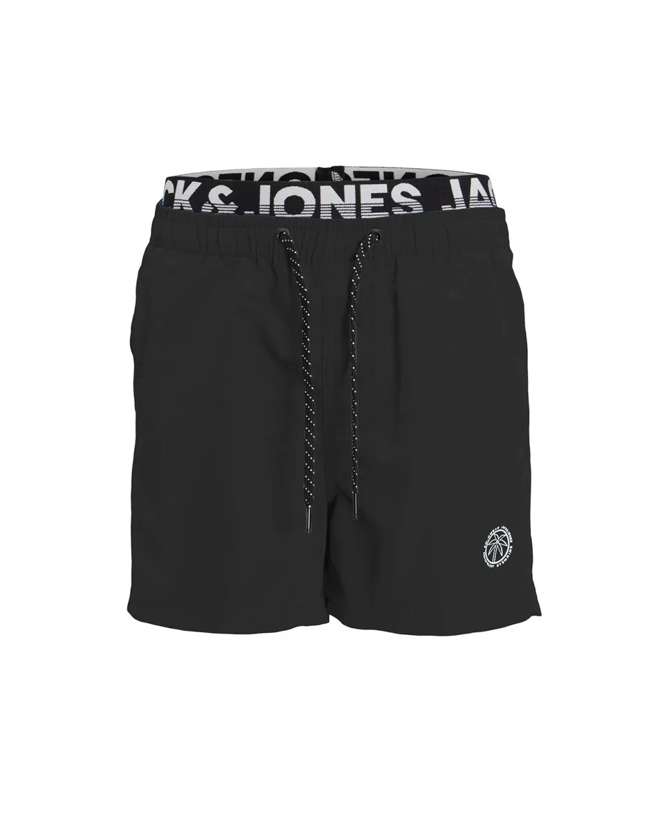 

Купальник для мальчика с маленьким логотипом Jack & Jones, черный