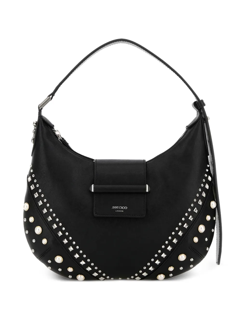 

Маленькая сумка на плечо Bar Hobo Jimmy Choo, черный