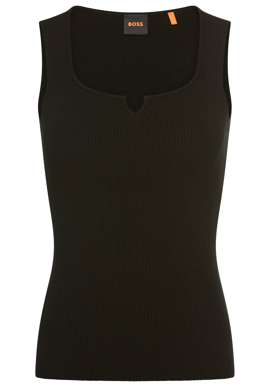 

Вязаный топ BOSS Orange, Black