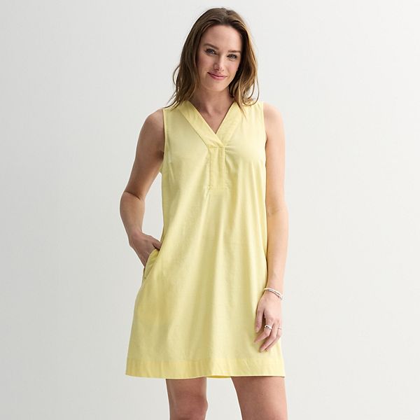 

Повседневное платье-сарафан с V-образным вырезом Petite Sonoma Goods For Life, Lemon Sorbet