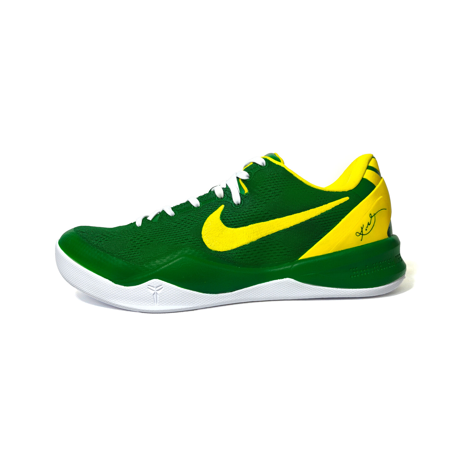 

Баскетбольные кроссовки Kobe 8 унисекс с низким верхом серо-желтые Nike