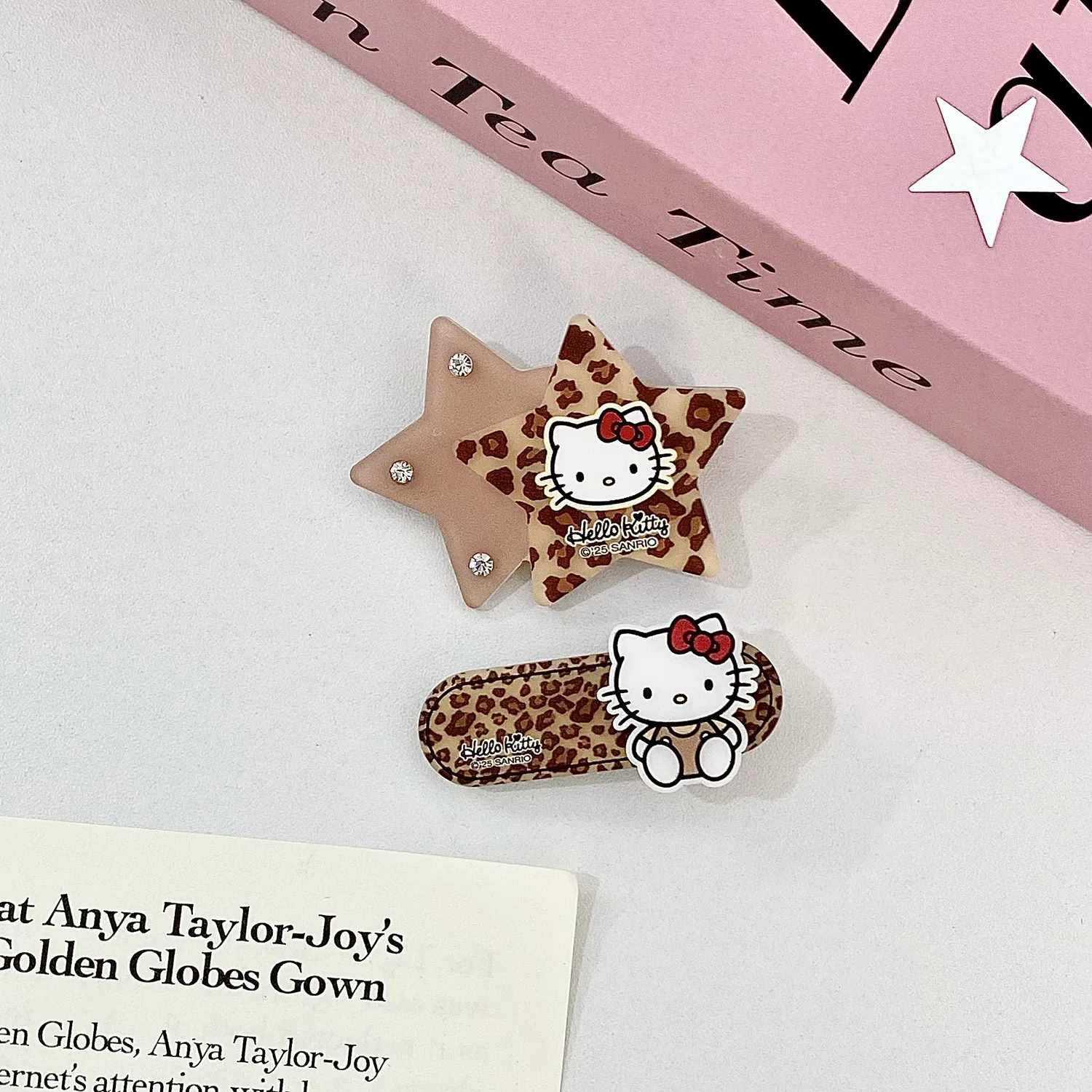 Заколки для волос Hello Kitty Sanrio акриловые — фото 3