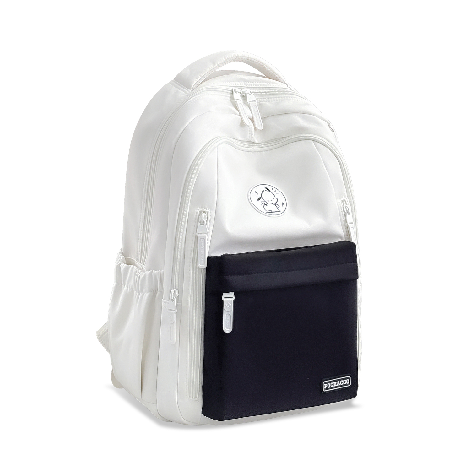 

Sanrio Водоотталкивающий рюкзак из ткани женский фиолетово-черный, Pochacco Versatile Backpack-Ecru