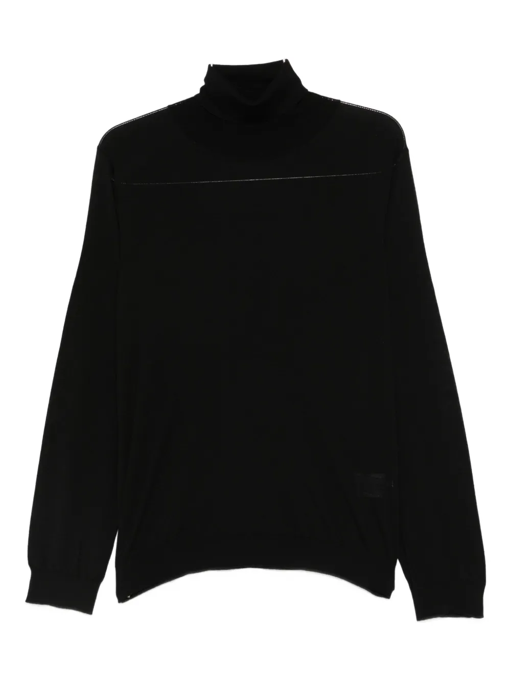 

Джемпер из тонкого трикотажа Roberto Collina, черный