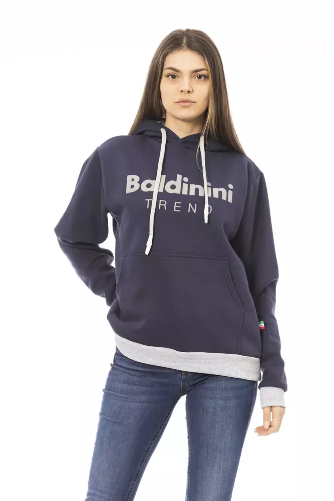 

Синий хлопковый женский свитер Baldinini Trend