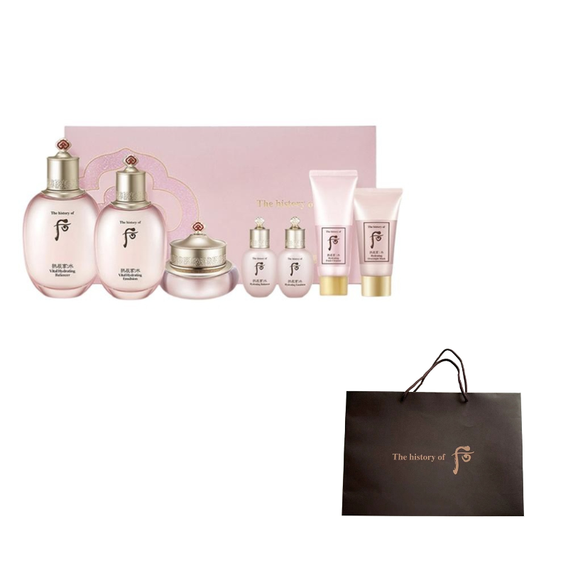 

Наборы для ухода за кожей shuiyan для женщин The History Of Whoo, [7 pcs set]water *2+lotion *2+cleanser+moisturizer+facial mask