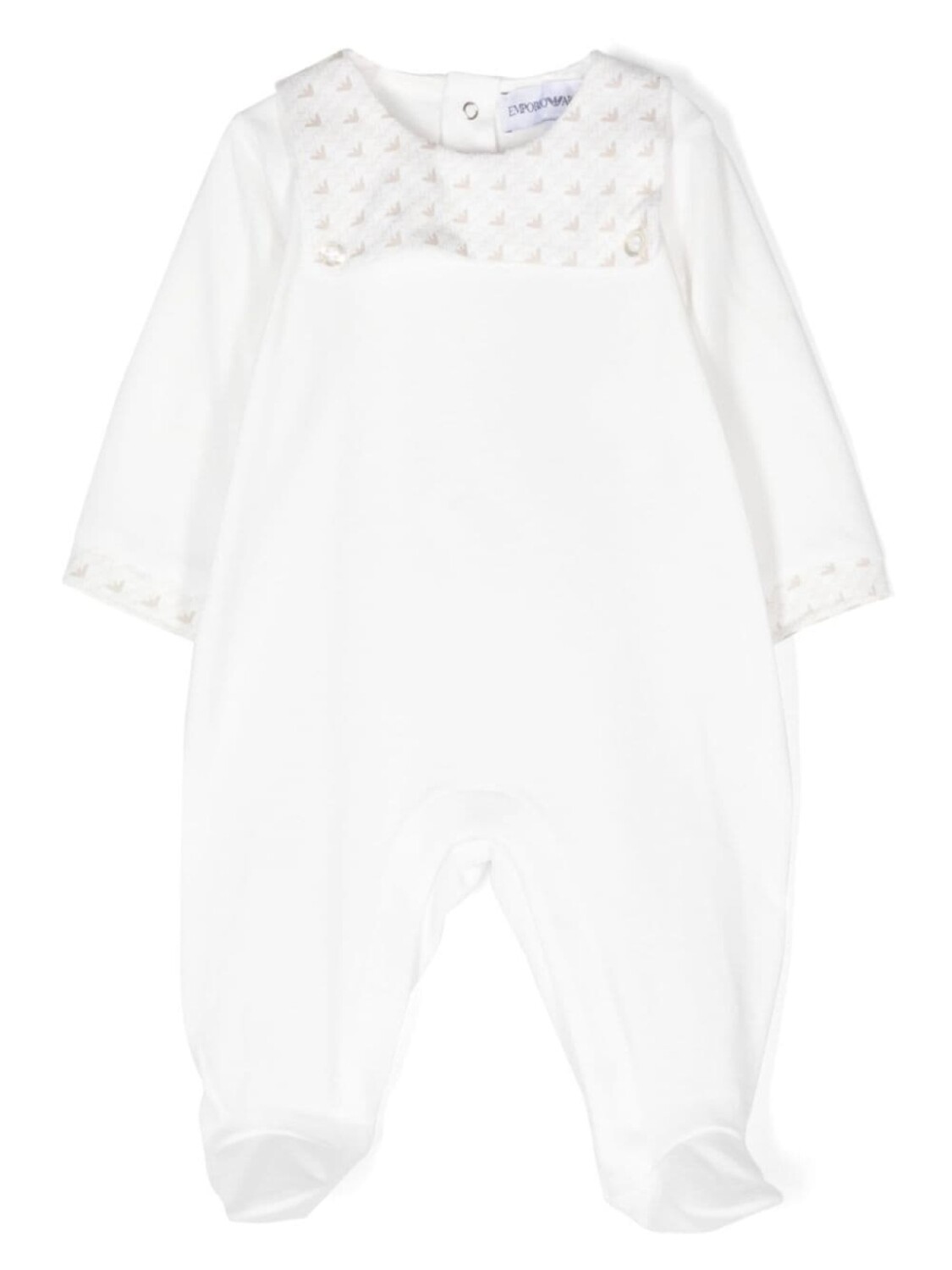

Комплект для малышей Emporio Armani Kids с принтом логотипа, белый
