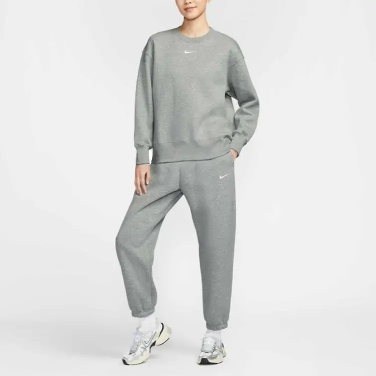 Спортивный свитшот Phoenix Fleece Nike, серый — фото 4