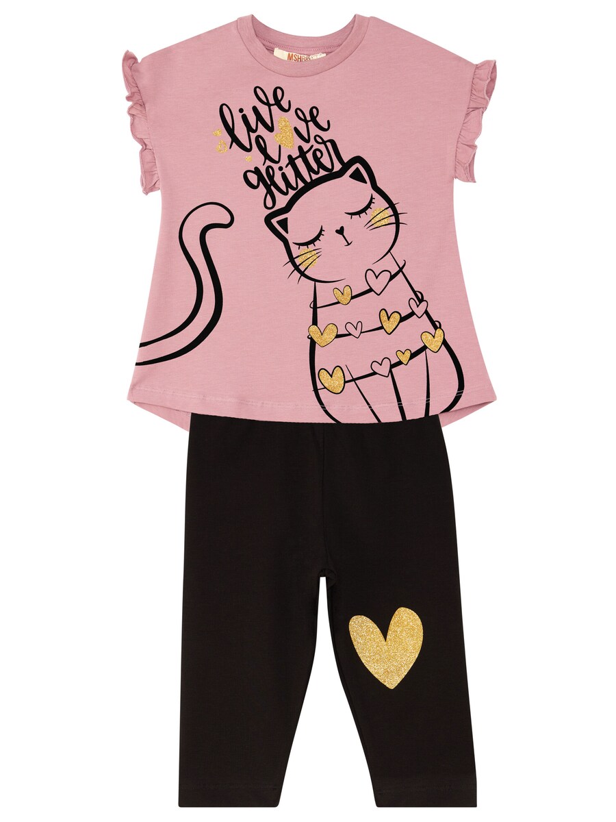 

Спортивный костюм Denokids Love Cats, темно-розовый