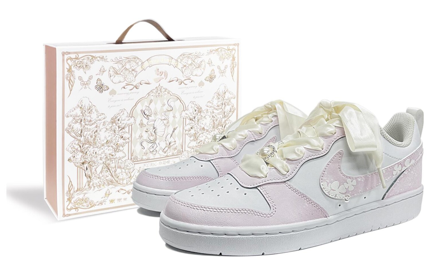 

Кроссовки Nike Court Borough 2 Skateboard Shoes Women's Low-Top White