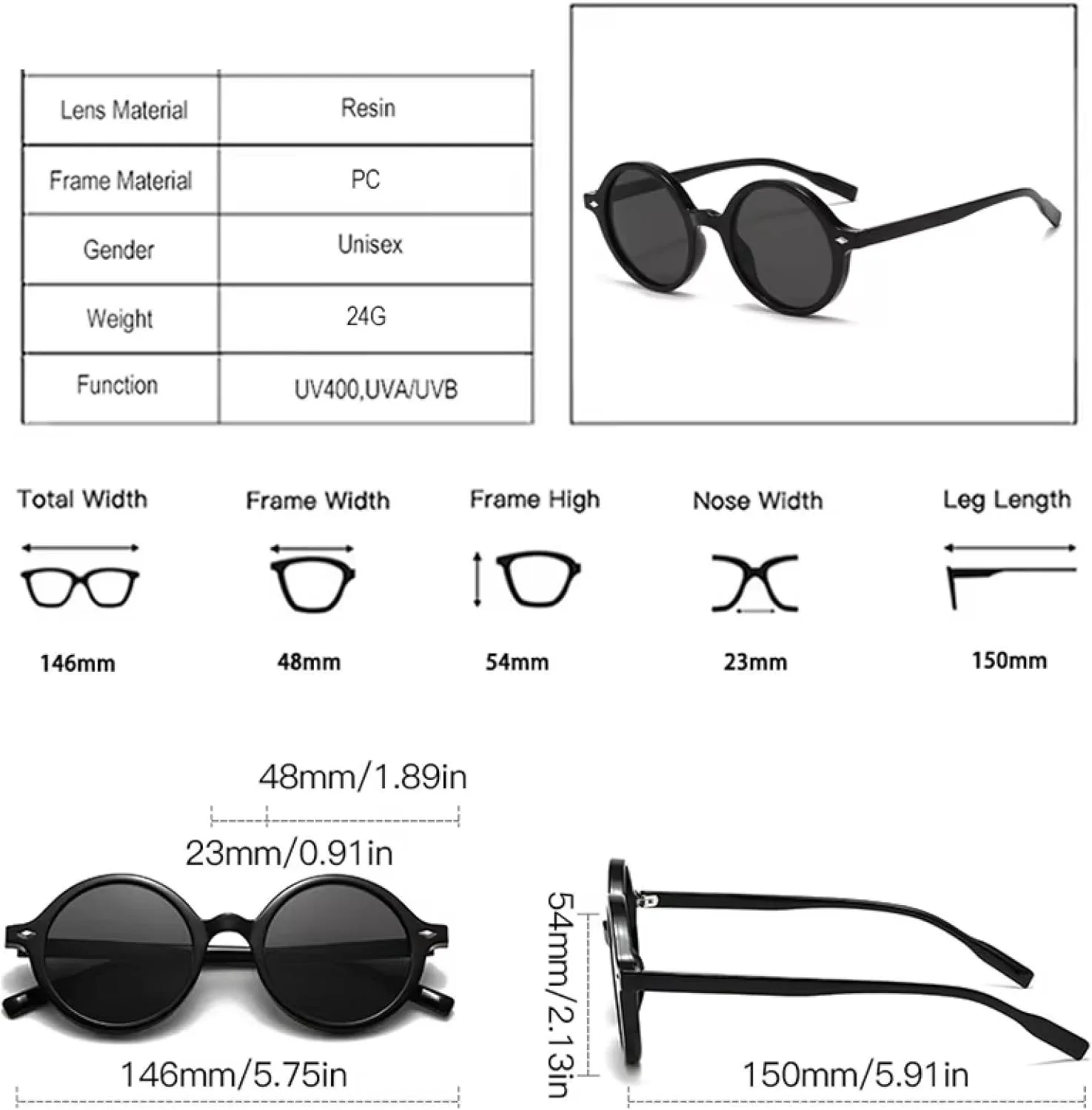 

Ретро круглые солнцезащитные очки для женщин, модные леопардовые градиентные очки с защитой от УФ-излучения для мужчин, трендовые в стиле панк TVTBBVV, Black Grey