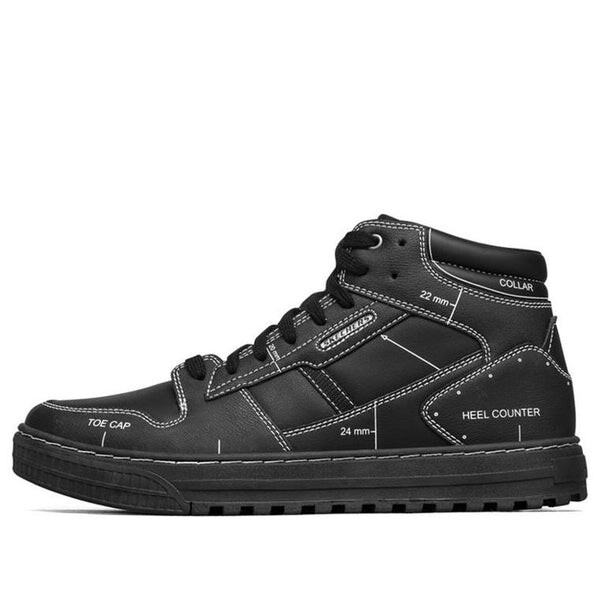 

Кроссовки reclass high-top sneakers black Skechers, черный
