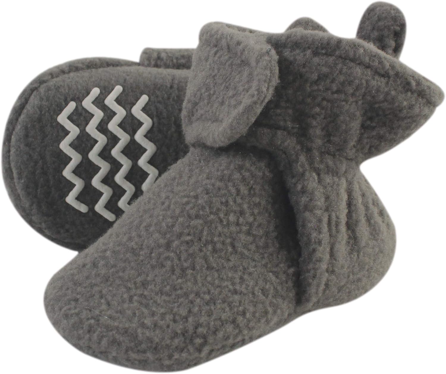 

Теплые флисовые пинетки Hudson Baby для мальчиков и девочек, Charcoal Gray