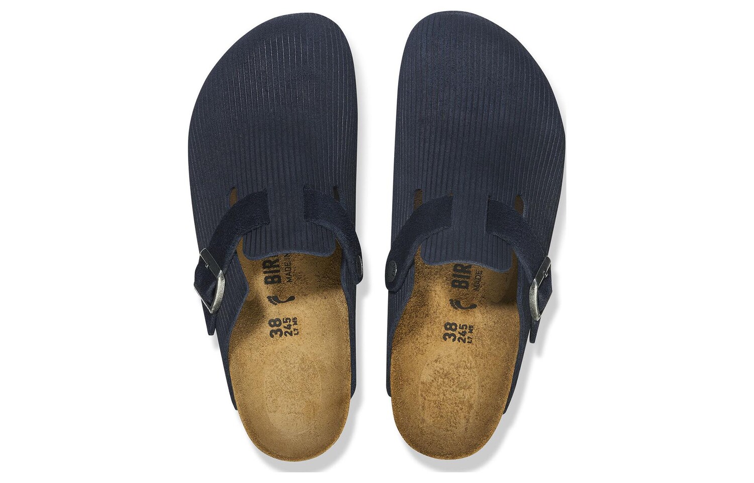 Бостон Тисненый Вельвет Замша Полночь Birkenstock — фото 4