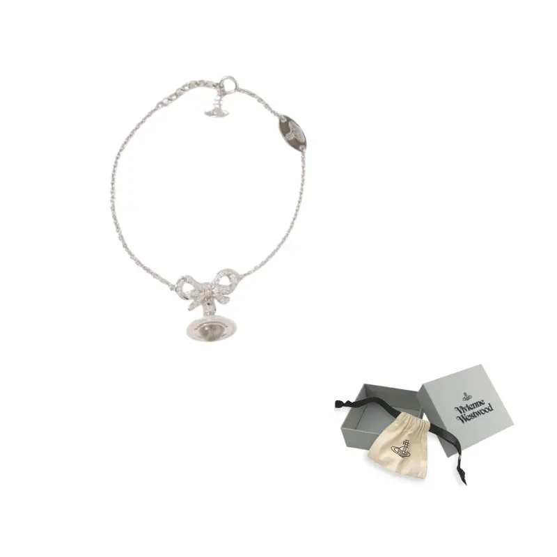 

Vivienne Westwood Серебряный браслет из переработанного серебра для женщин Silver