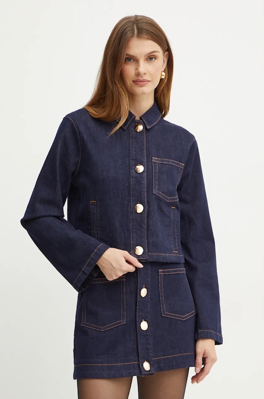 

Джинсовая рубашка Lorenzo Bardot, темно-синий