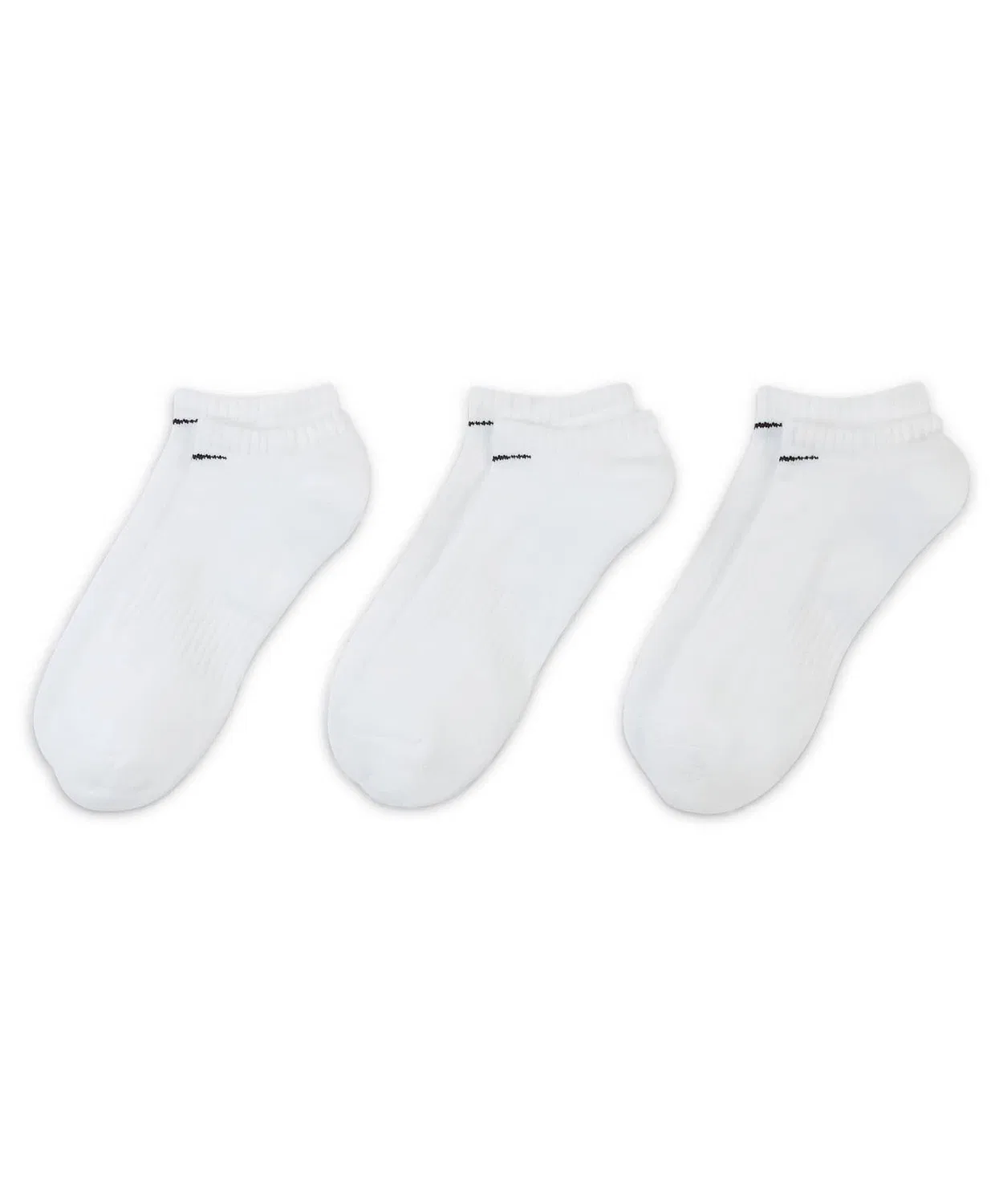 Носки тренировочные Nike Everyday Cushioned No-Show, 3 пары, белые — фото 2