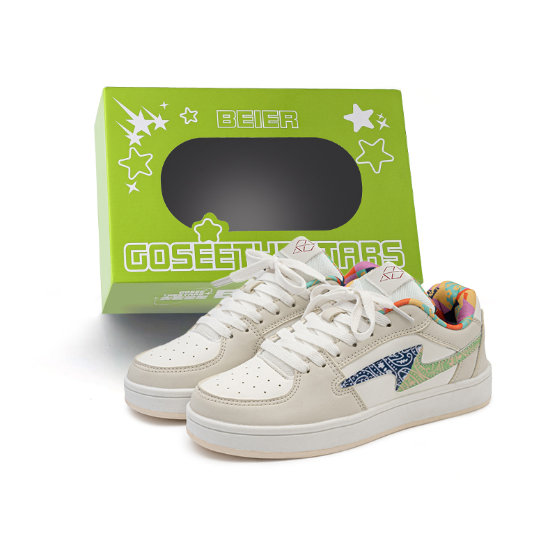 

BEIER Молодежные классические устойчивые к истиранию легкие и дышащие низкие скейтерские кеды Lightning Unisex в стиле пейсли, цвет Paisley