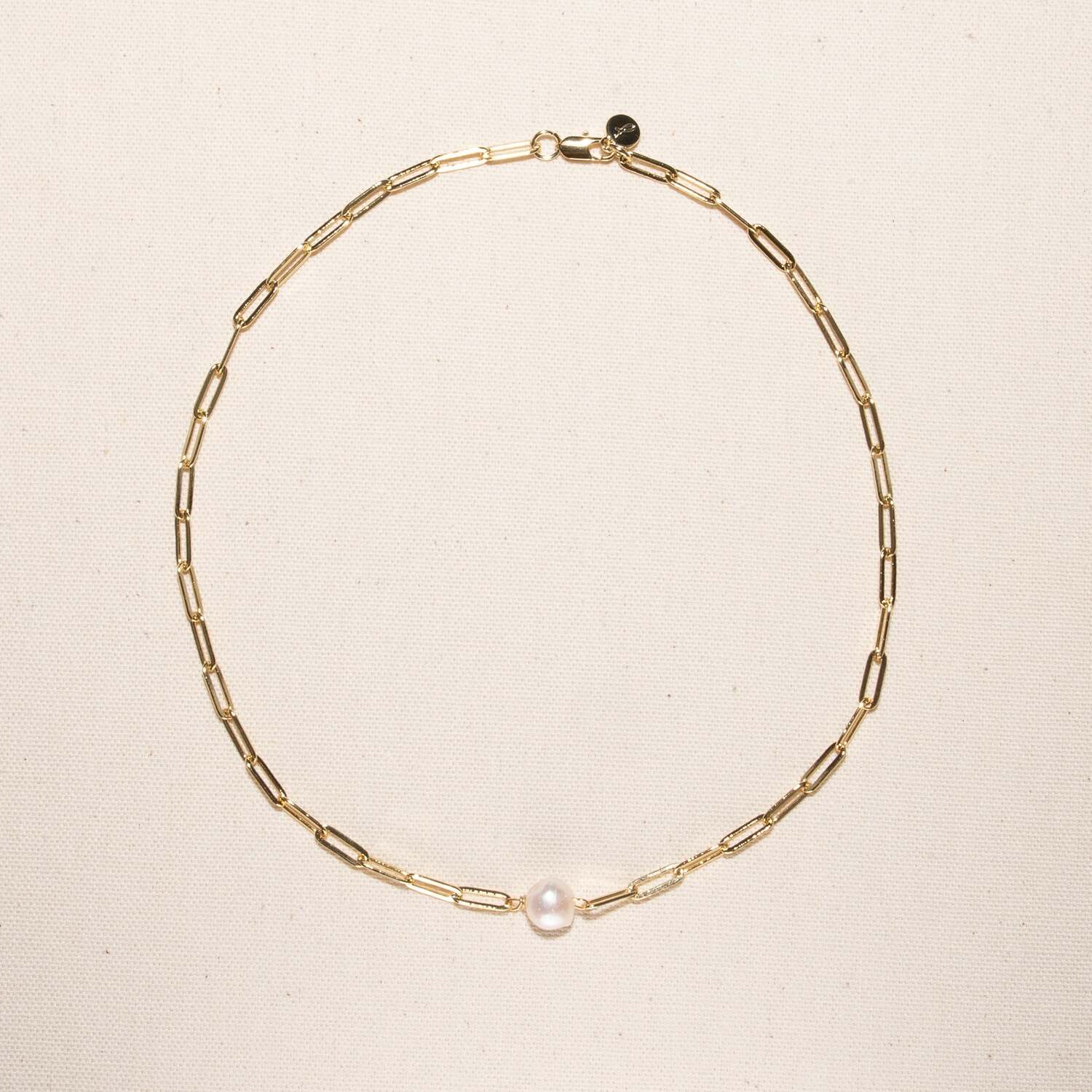 

Ожерелье из пресноводного жемчуга Rhode Paper Clip Joey Baby, золотой