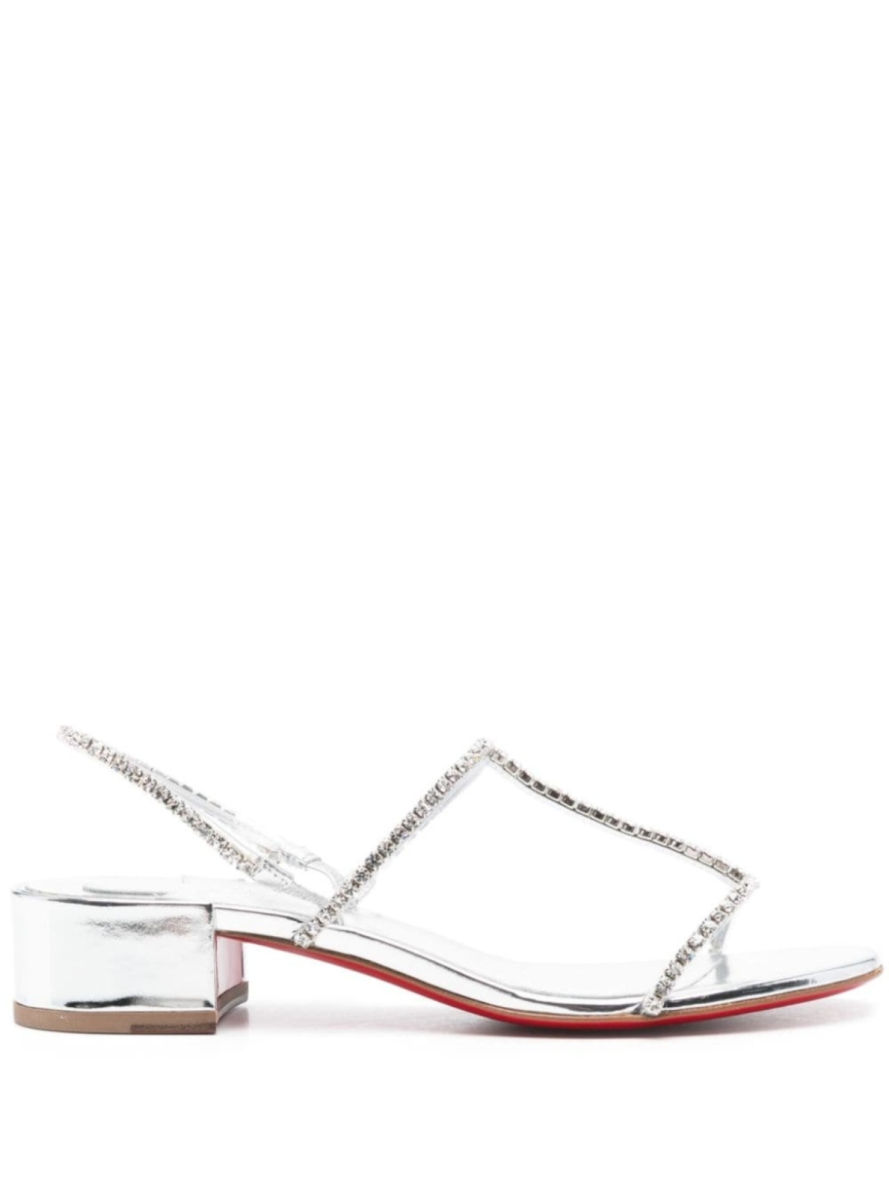 

Christian Louboutin босоножки Simple Queenie 25, серебристый