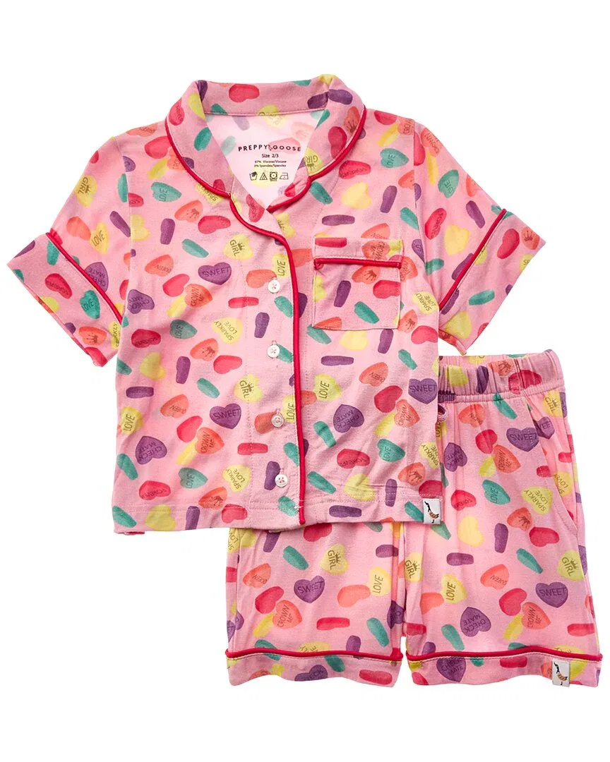 Пижамный комплект Preppygoose из 2 предметов "Candy Heart" PREPPY GOOSE, розовый