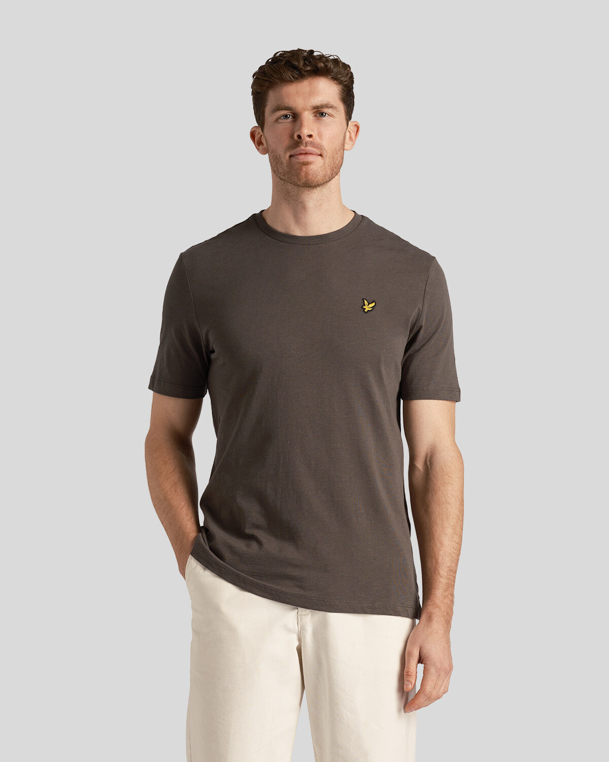 

Массивная футболка slub Lyle & Scott, серый