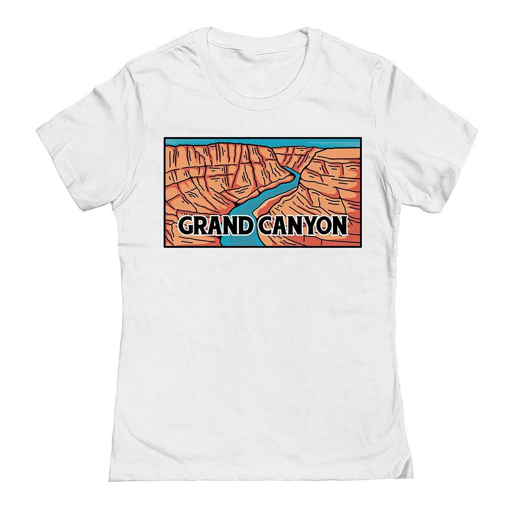 

Женская футболка с графическим рисунком Junior's Grand Canyon 3 Licensed Character, белый