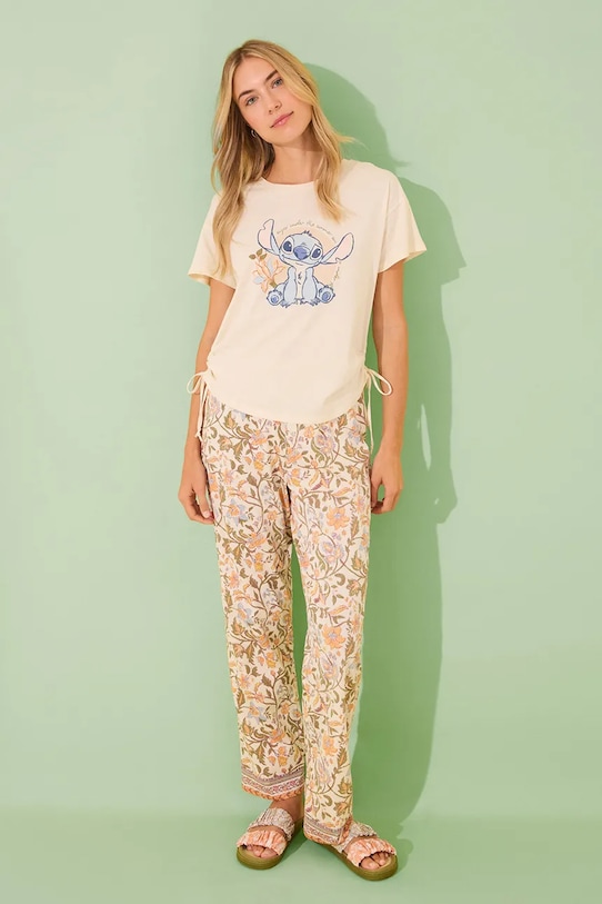 

Хлопковая пижама LILO & STITCH Women'Secret, бежевый