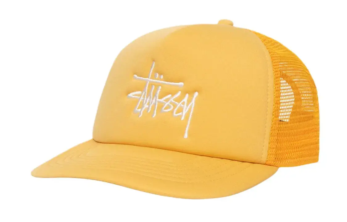 

Stussy Вышитая сетчатая кепка-тракерка Stüssy Big Basic, Yellow