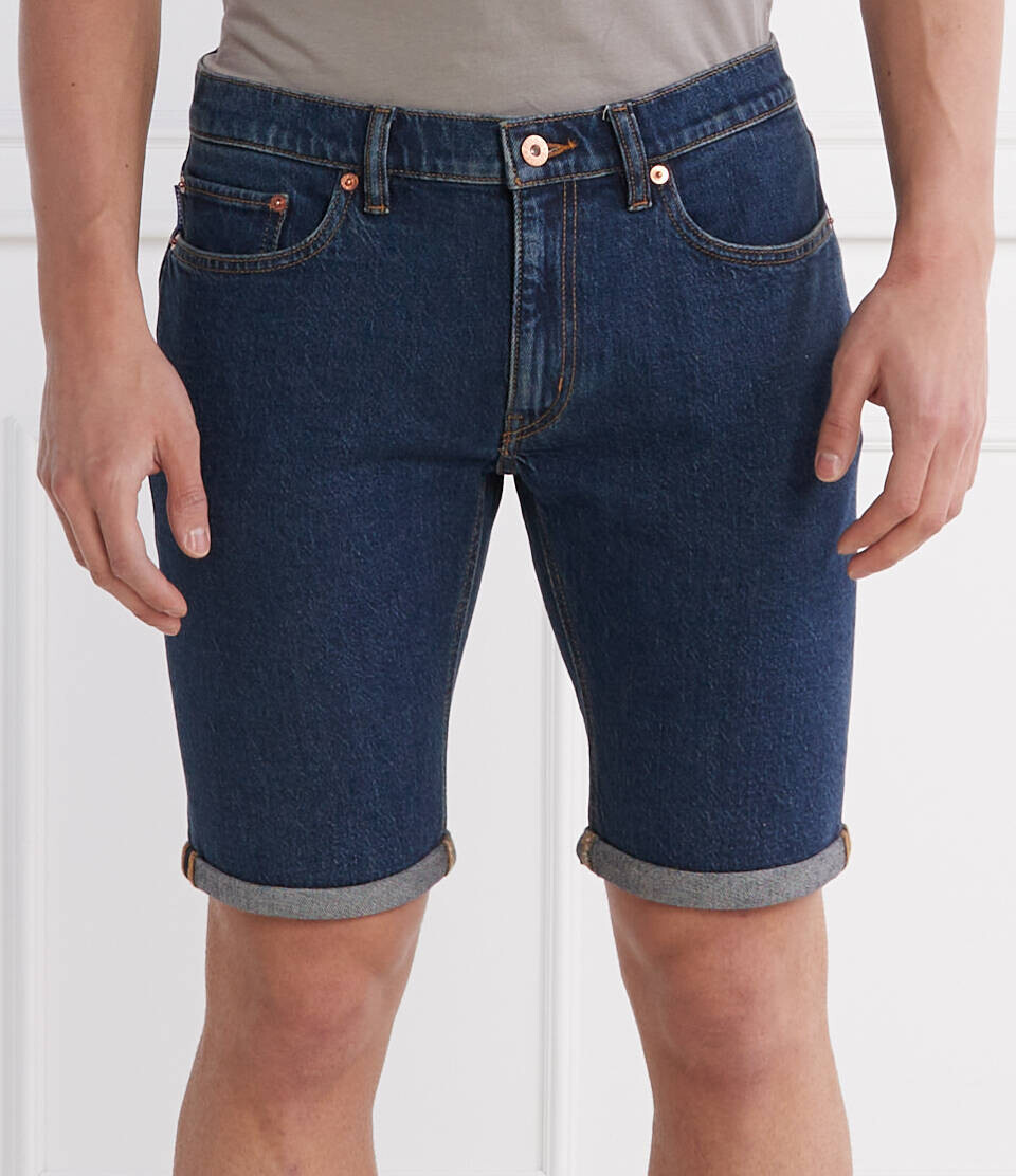 

Джинсовые шорты Hugo Blue ASH/S Slim Fit, темно-синий