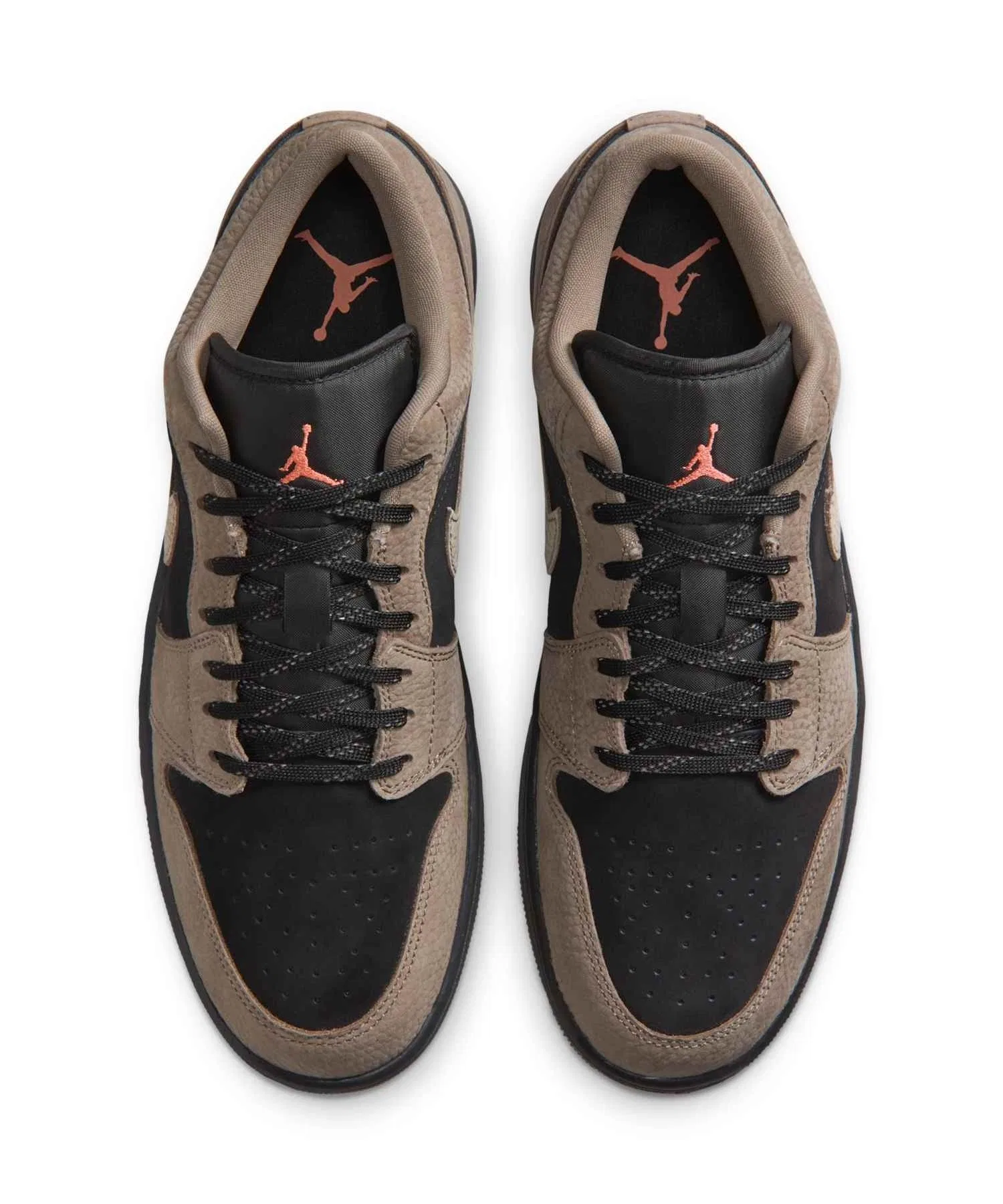 Мужские кроссовки Air Jordan 1 Low SE из кожи чёрные — фото 4