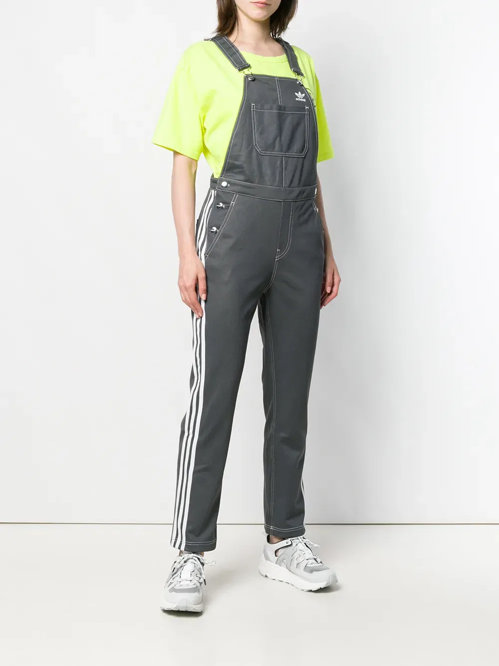 Комбинезон с логотипом Adidas, серый — фото 3