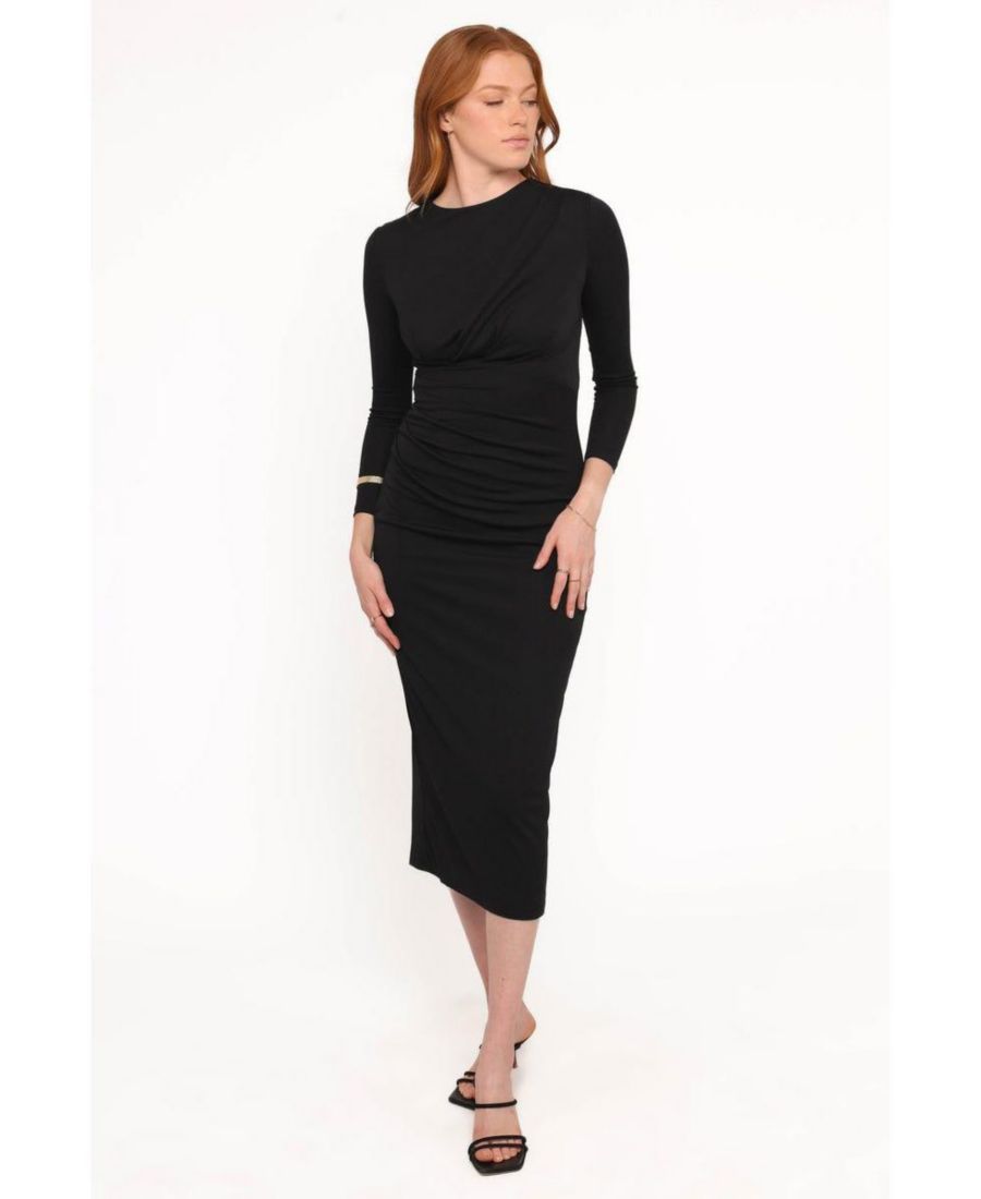 

Женское длинное платье-макси Rogan с длинными рукавами Petal and Pup, Black