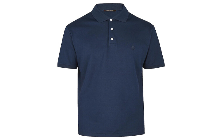 

Новые квартальные продукты LV Polo Shirt Men Navy Blue Louis Vuitton, темно-синий