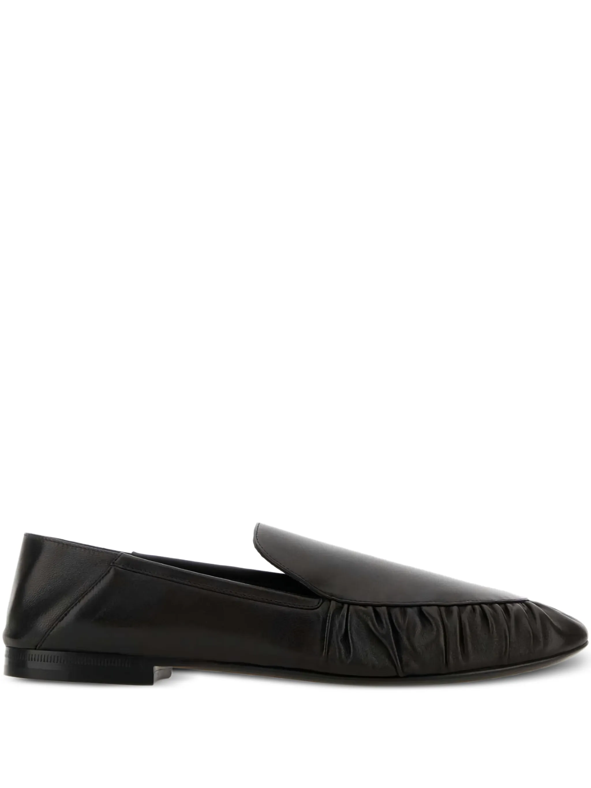 Лоферы Alain с оборками Saint Laurent, черный