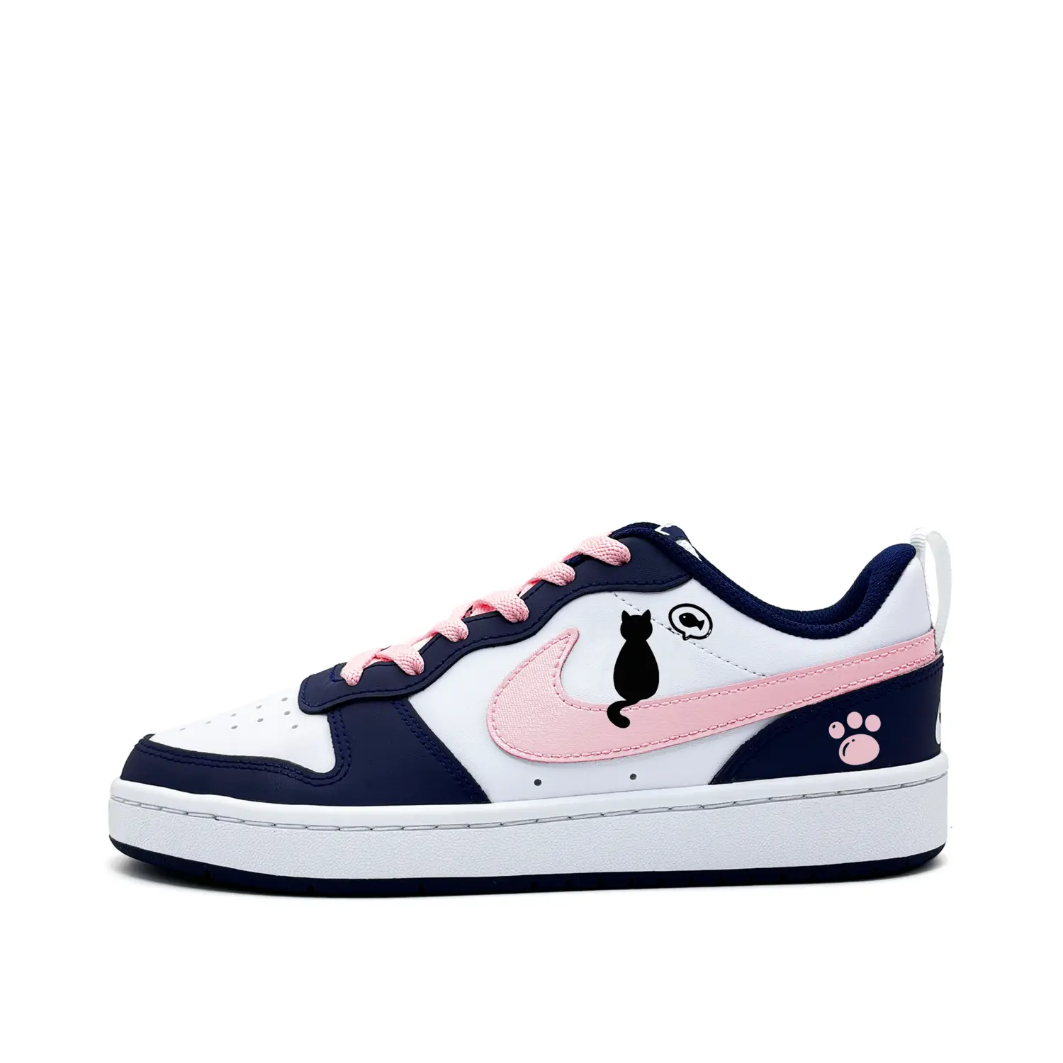 

Nike Футболка Court Borough Kitten Fish Jelly из синтетической кожи, нескользящая, износостойкая, легкая, с амортизацией, низкая