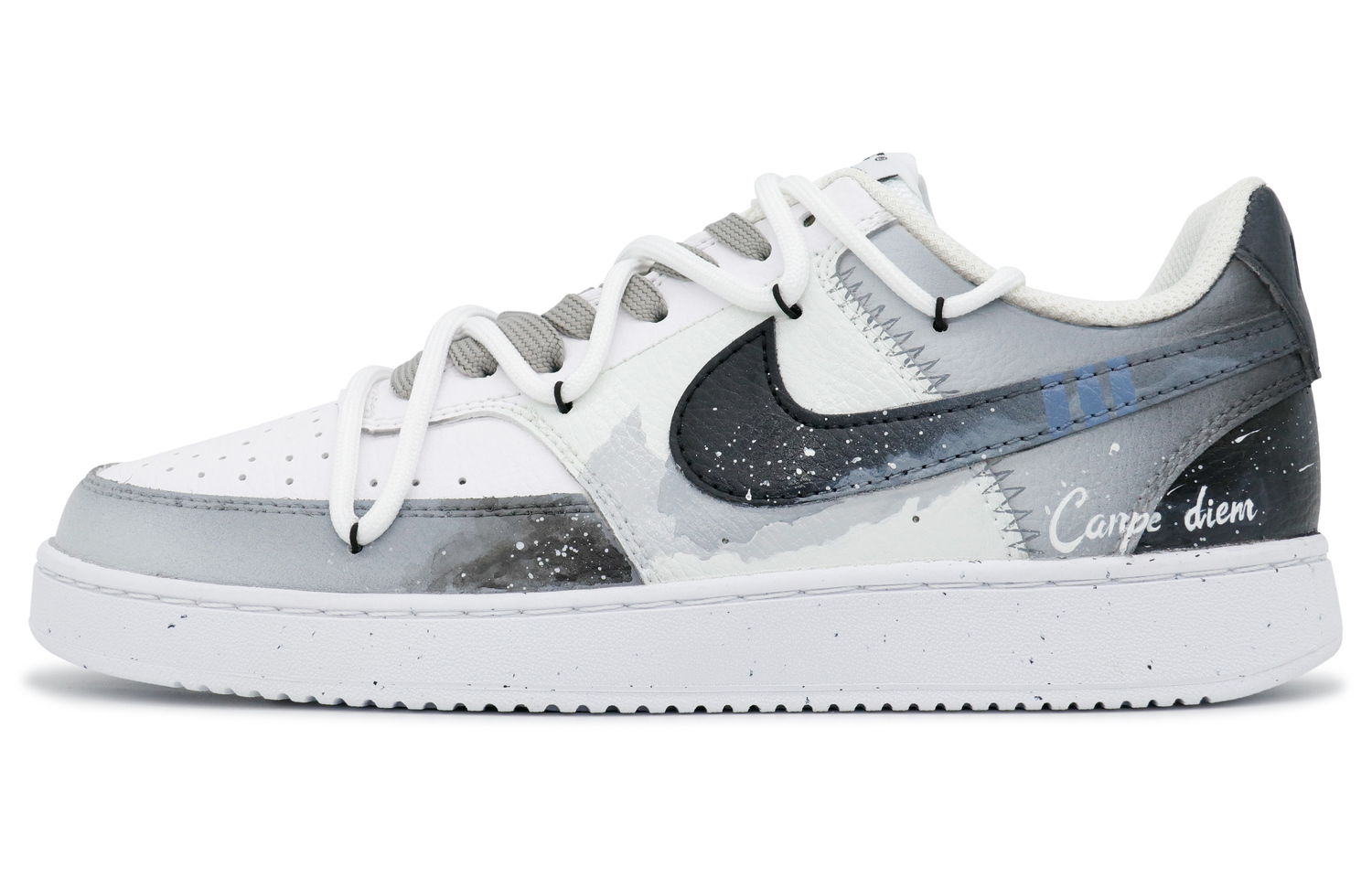 

Кроссовки Nike Court Vision 1 Low мужские серо-черные Cloud Dream Galaxy