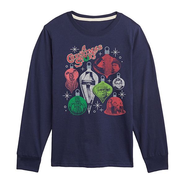 

Футболка с длинным рукавом Boys 8-20 A Christmas Story Licensed Character, Navy