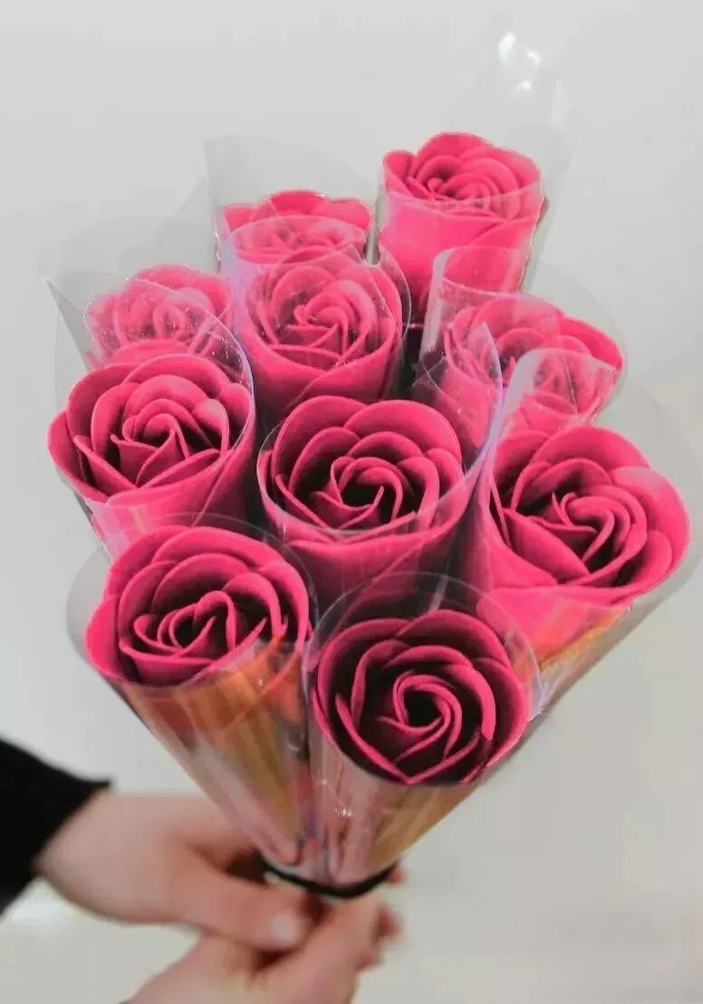Букет из 10 банных роз с ароматом розы Homerelax&Style, Pink