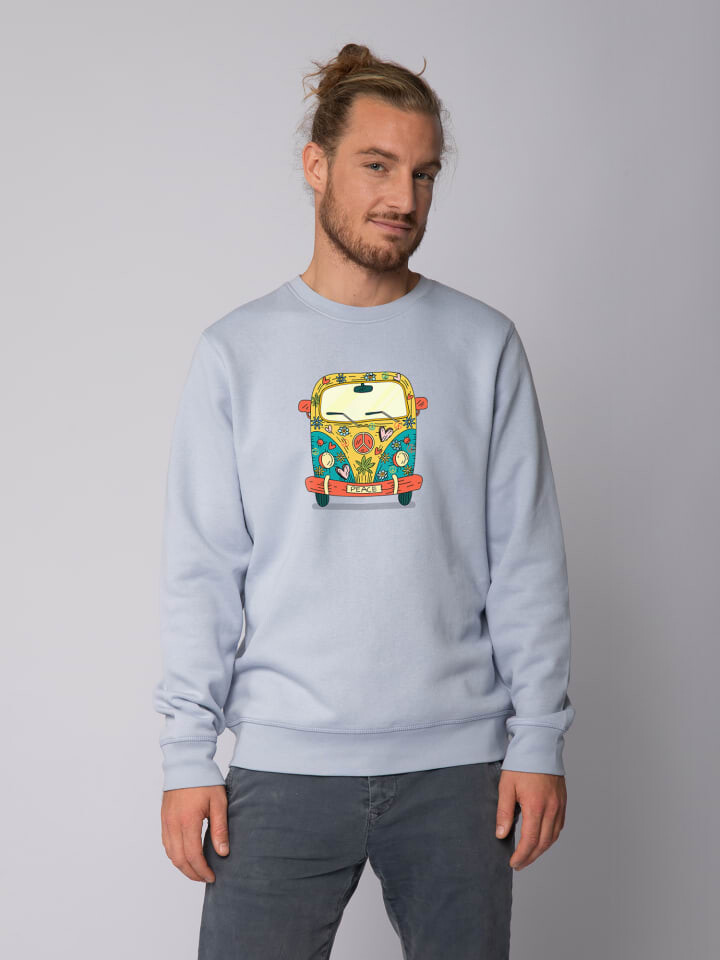 

Толстовка wat Apparel Hippies Bus, цвет serene blue